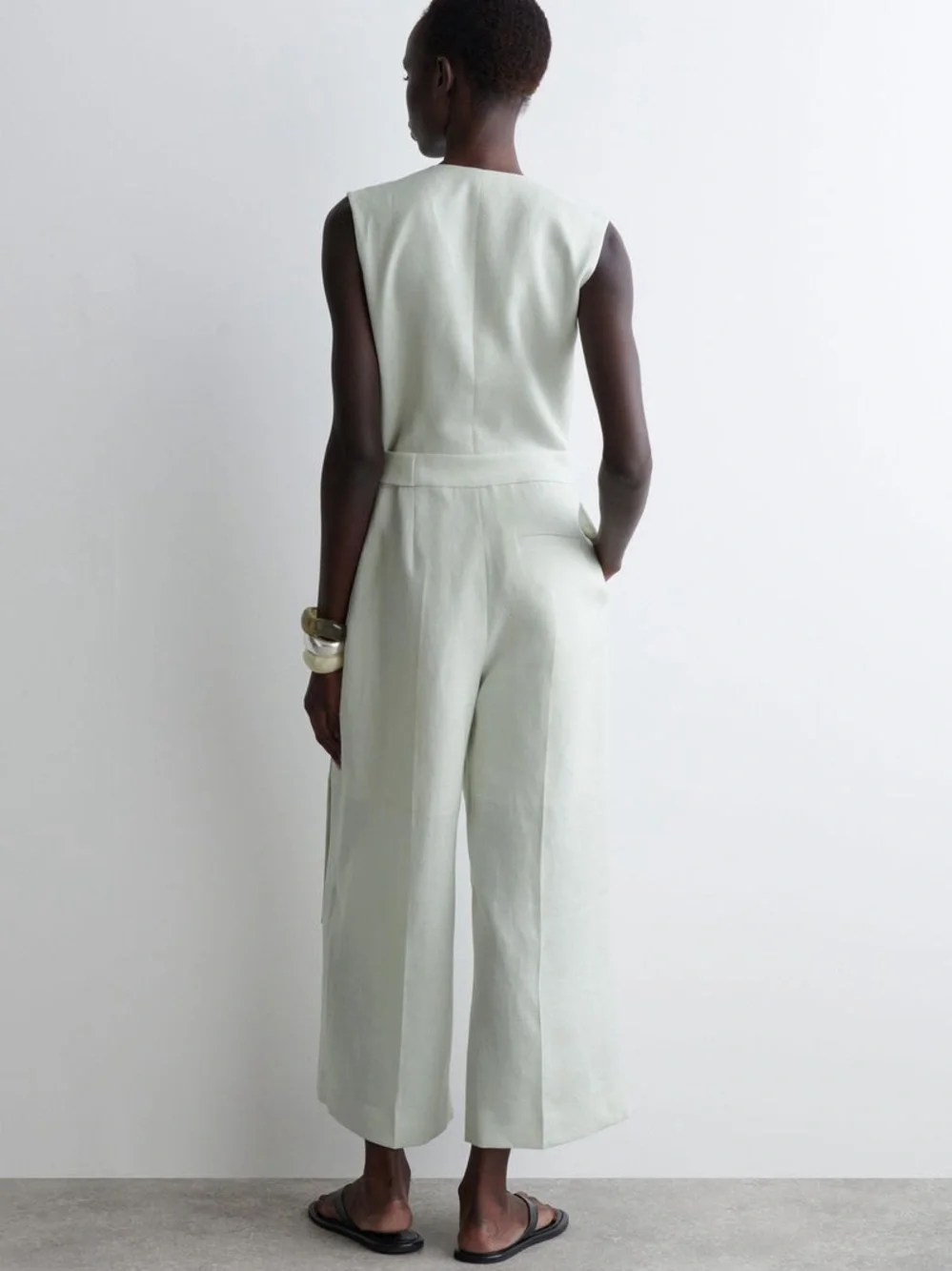 NWT COS Wrap Front Linen Jumpsuit